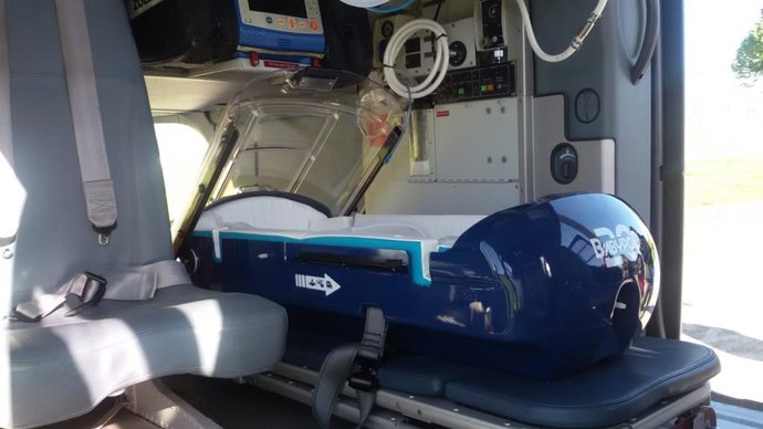 Por primera vez en Navarra, un lactante ha sido trasladado en helicóptero a un hospital