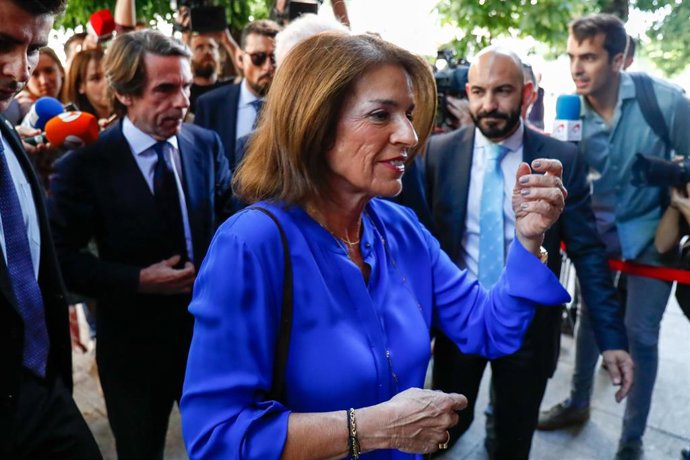 El expresidente del Gobierno y presidente de la Fundación FAES, José María Aznar, participa en la presentación del libro 'La OTAN en el diseño de la política exterior de los gobiernos de UCD. El papel de Javier Rupérez'