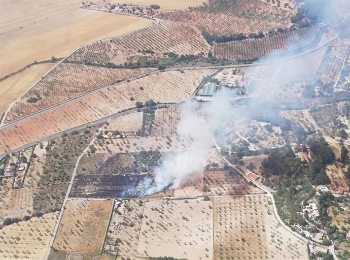 Sucesos.- Declarado un incendio agrícola en Marratxinet
