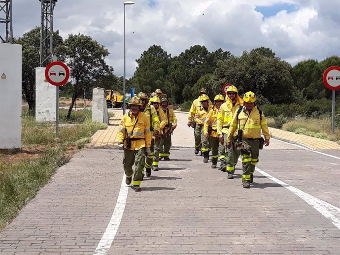 Córdoba.- Sucesos.- Extinguido un incendio agrícola declarado este miércoles en un paraje de Villanueva de Córdoba
