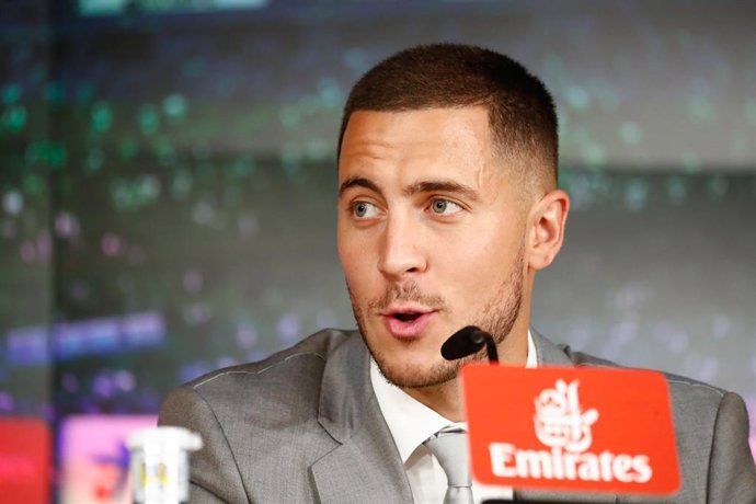 El Real Madrid presenta a Eden Hazard en el Santiago Bernabéu