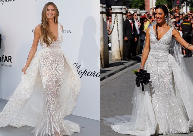 Pilar Rubio, su vestido de novia como Heidi Klum