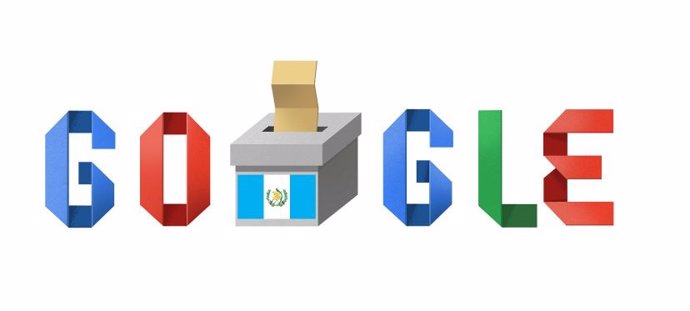 Google celebra las elecciones en Guatemala con unn 'doodle'