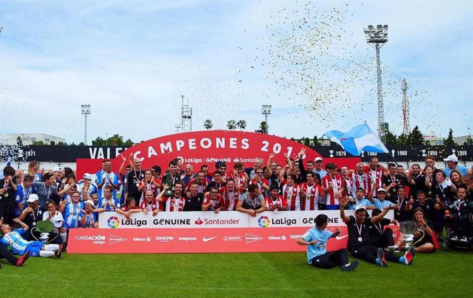 Celta, Málaga y Athletic, campeones de la segunda temporada de LaLiga Genuine Santander.