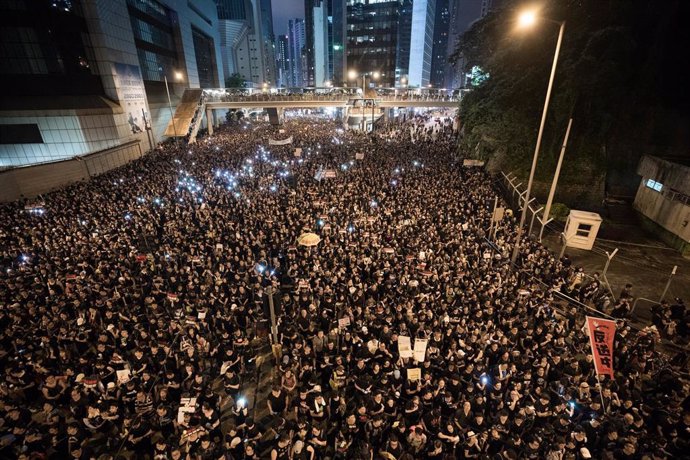 Protest against extradition bill in Hong Kong