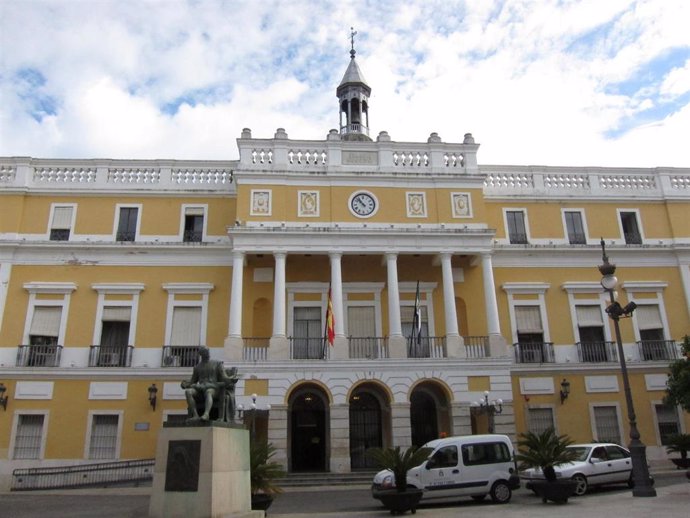 Fachada del Ayuntamiento de Badajoz              
