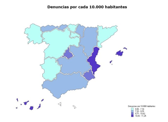 Las denuncias por violencia de género en Baleares aumentan un 2,74% en el primer trimestre de 2019