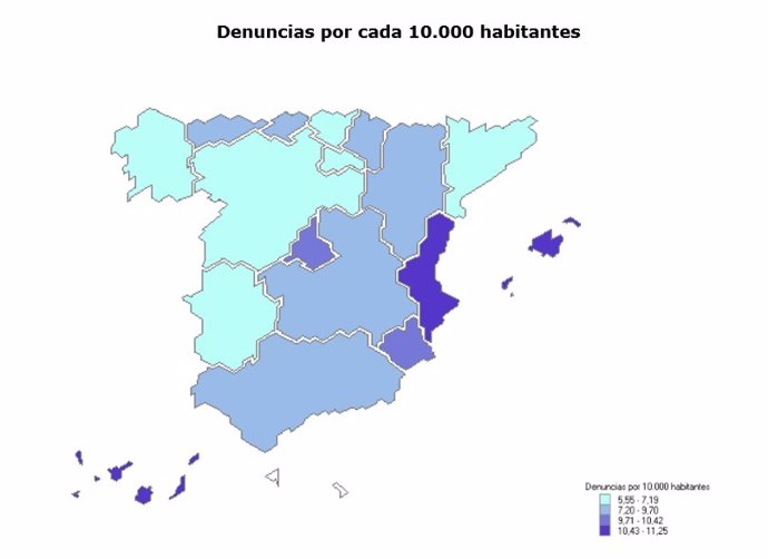 Las denuncias por violencia de género en Baleares aumentan un 2,74% en el primer trimestre de 2019