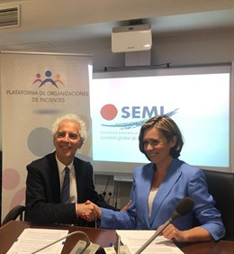 La SEMI y la Plataforma de Organizaciones de Pacientes han firmado un acuerdo para mejorar la atención sanitaria