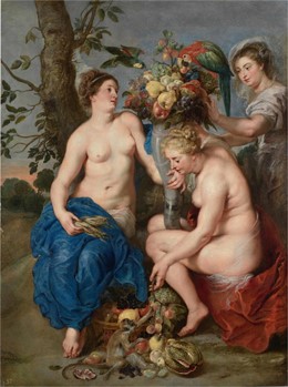 El cuadro 'Ceres y dos ninfas' de Rubens y Frans Snyders llega al Museo de León procedente del Prado