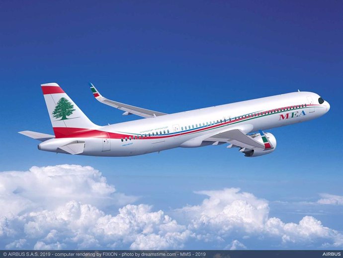 Middle East Airlines encarga a Airbus cuatro aviones del nuevo modelo A321XLR