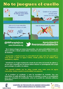 Sucesos.- Herida una joven al caer al agua desde más de 10 metros de altura en Fuente Caputa