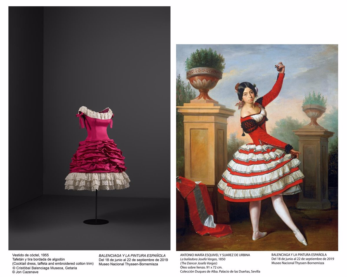 mundo Enajenar capa El Thyssen acoge una exposición que muestra la influencia del arte  contemporáneo español en los diseños de Balenciaga