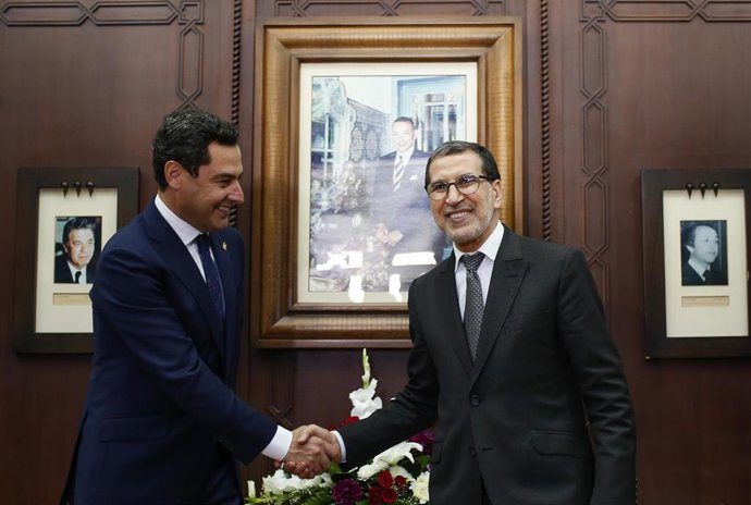 Juanma Moreno, se reúne con el primer ministro del Reino de Marruecos, Saad-Eddine El Otmani