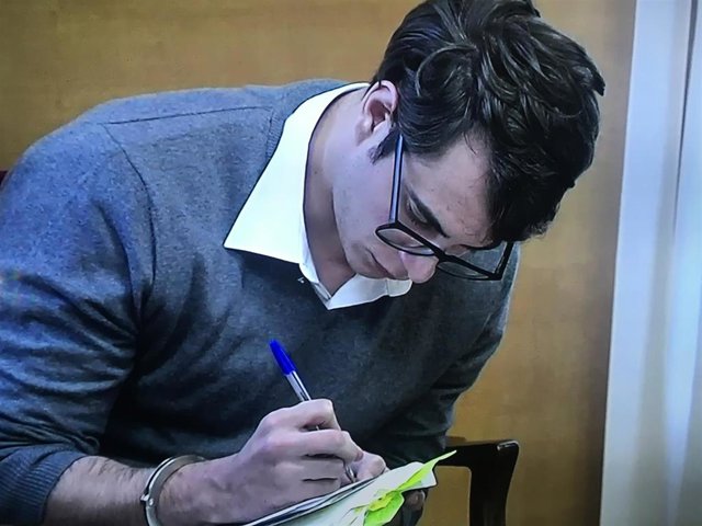 Patrick Nogueira en la segunda sesión del juicio por el crimen de Pioz