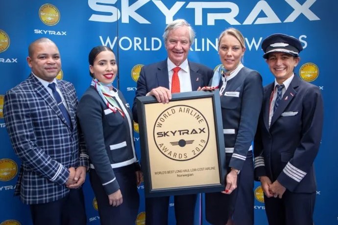 Norwegian, reconocida como mejor 'low cost' de largo radio del mundo por Skytrax