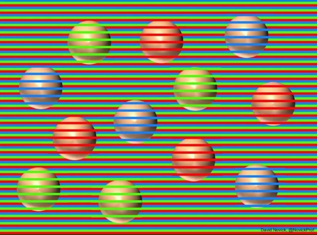 El último efecto óptico que revoluciona Twitter, ¿de qué color ves las esferas?