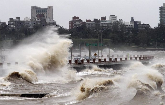 Ciclón en Montevideo en 2012