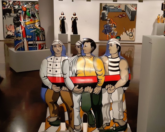 Cultura.- El IVAM conecta la conciencia social compartida por Equipo Crónica y Léger en una exposición con "sorpresas"