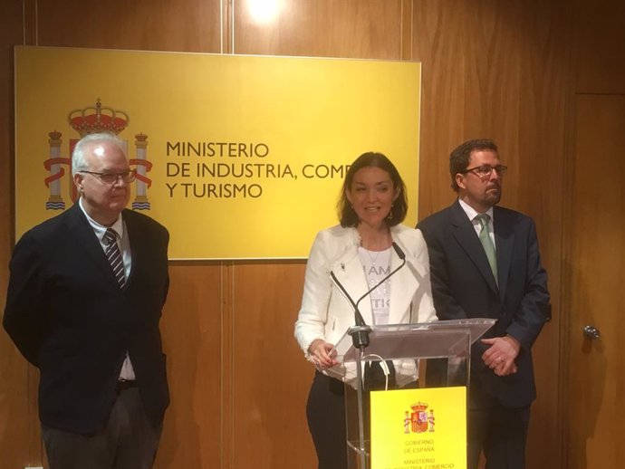 La ministra de Industria, Reyes Maroto, en la presentación del Plan Estratégico 