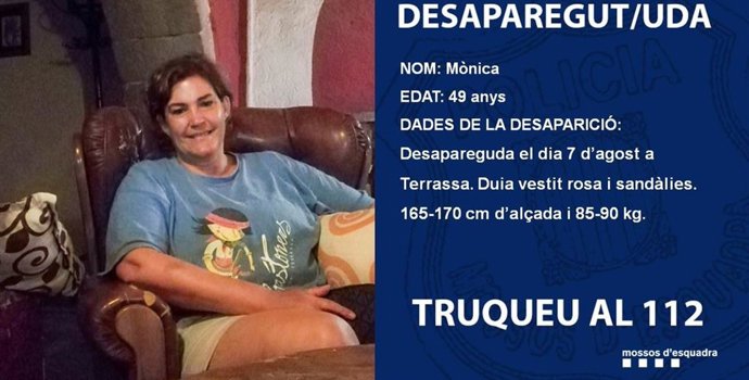 Un detenido por la desaparición de una mujer en Terrassa (Barcelona)