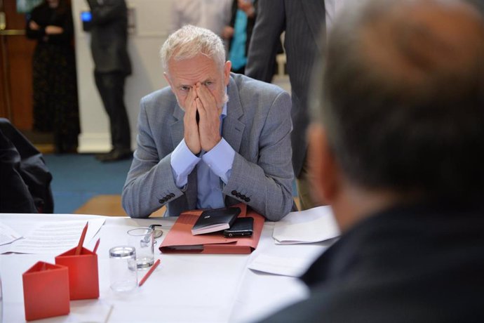 Jeremy Corbyn visits Aston University in Birmingham