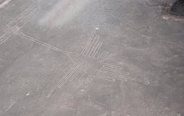 Las enormes aves dibujadas en Nazca (Perú) son colibríes o pelícanos