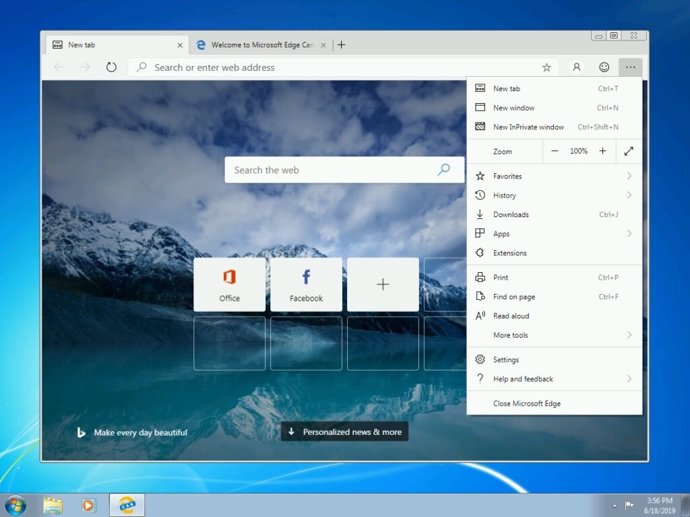 Ya está disponible el Microsoft Edge basado en Chromium para Windows 7, Windows 8 y Windows 8.1