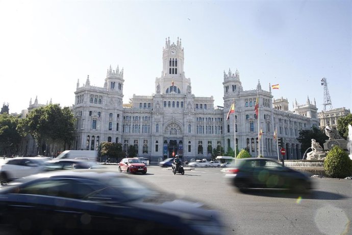 Imágenes del Ayuntamiento de Madrid y de la Fuente de Cibeles