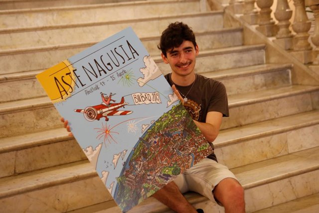 Mario Larrinagaren "Gure mundua" kartelak iragarriko du 2019ko Bilboko Aste Nagusia