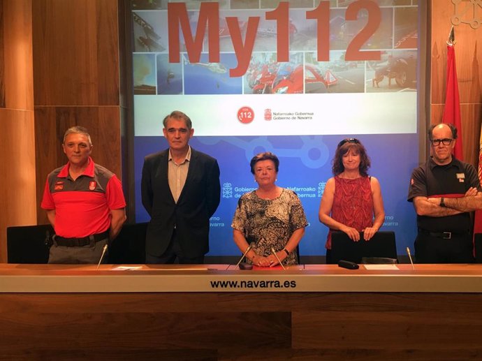 El Gobierno de Navarra presenta la app 'My112', que permite geolocalizar las llamadas de emergencia