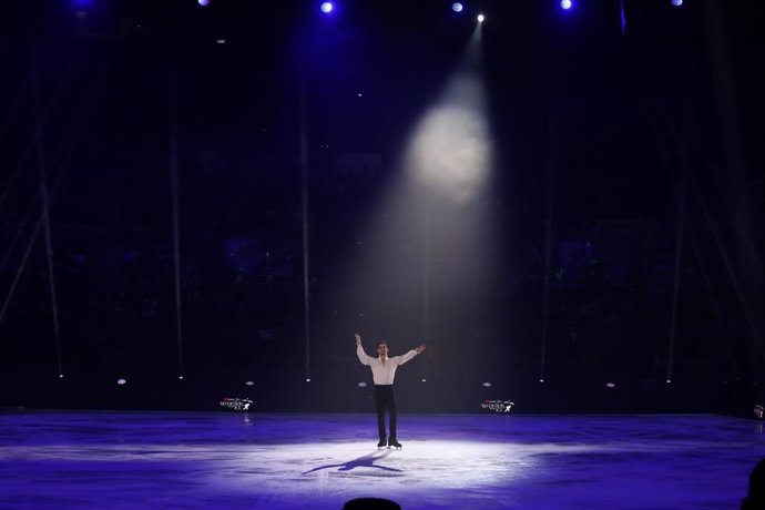 El patinador español Javier Fernández, en el espectáculo 'Revolution on Ice'