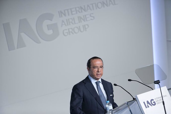 Antonio Vázquez, presidente de IAG, en ja junta de 2015