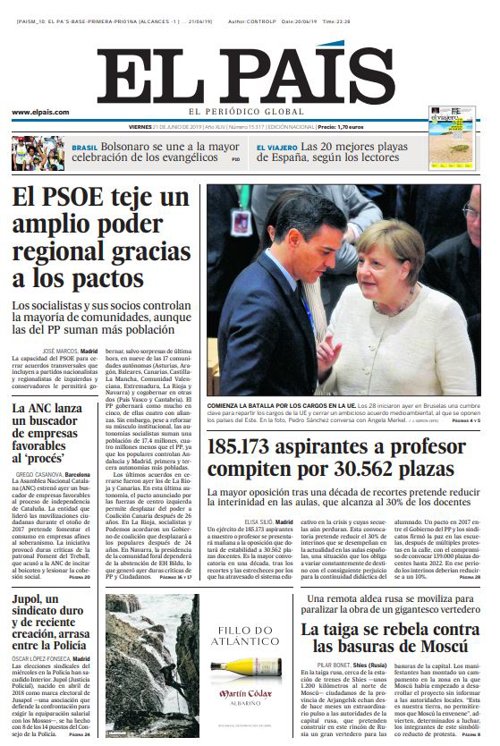 Portada El País