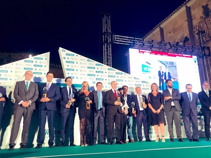 El propietario del Grupo Líder Aliment, Manuel Marín, recibe el XXIV Premio Empresario Extremeño de 2019 de El Periódico