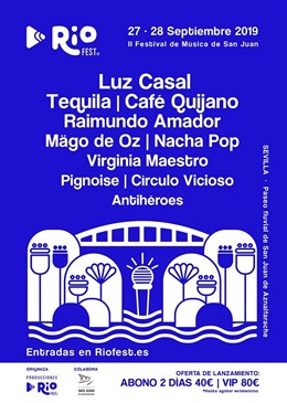 Luz Casal, Mgo de Oz, Café Quijano, Tequila y Raimundo Amador, en el Riofest 2019