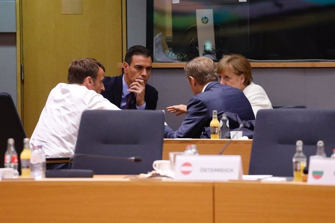 El presidente del Gobierno en funciones, Pedro Sánchez, participa en la reunión del Consejo Europeo en Bruselas