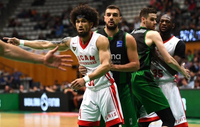 El base estadounidense Askia Booker, jugador del UCAM Murcia.