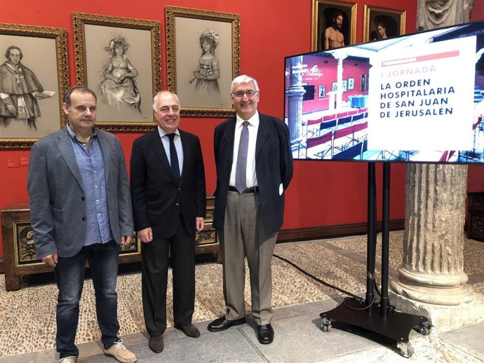 Arcéiz, Rodrigo Escrig y Buesa han presentado estas jornadas sobre la Orden Hospitalaria de San Juan de Jerusalén que se desarrollarán en septiembre en Castiliscar.