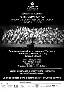 Cartell promocional del concert de la Petita Simfnica.