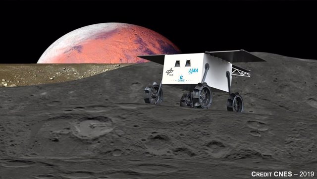 Concepto de rover para lunas marcianas