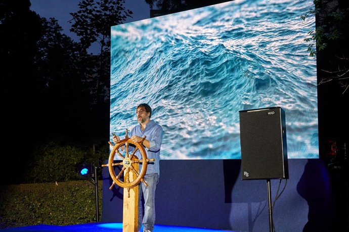 Javier Bardem en un evento organizado por Greenpeace para exigir a los gobiernos la aprobación de un Tratado Global de los Océanos en Naciones Unidas en 2020