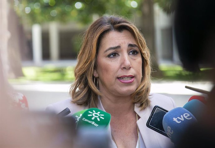 La secretaria general del PSOE-A, Susana Díaz