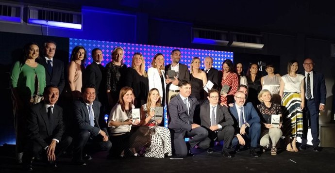 Premiados y patrocinadores en la IX Gala de la Noche Mediterránea del Marketing