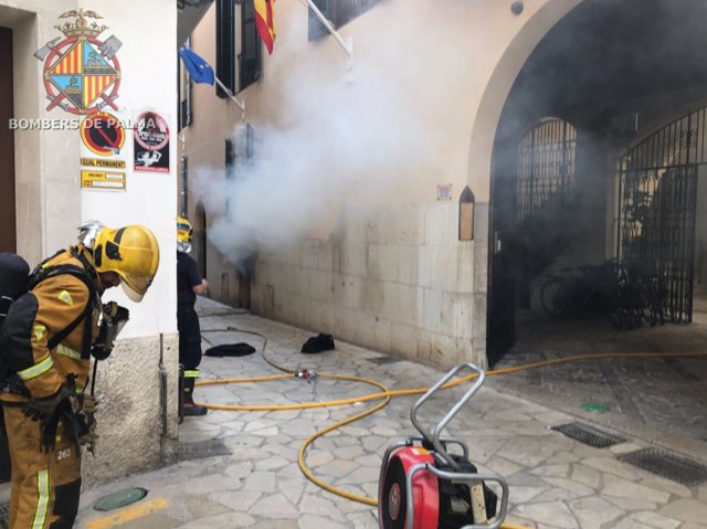 Incendio en un hotel de Palma