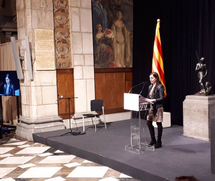 La presidenta del ICD, Núria Balada, en un acto en la Generalitat (archivo)
