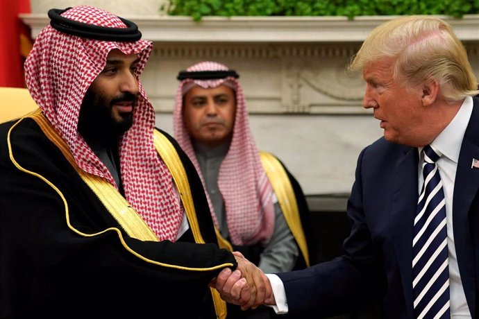 Mohamed bin Salman y Donald Trump