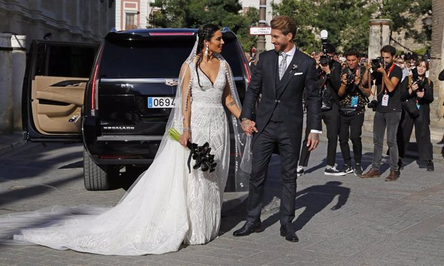Pilar Rubio y Sergio ramos recién casados