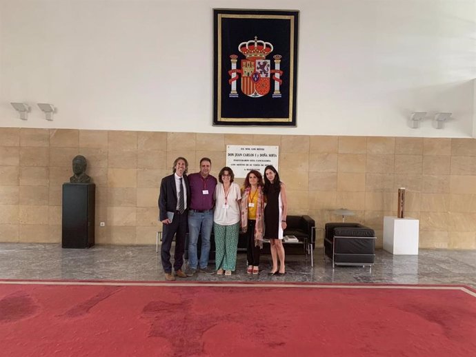 La directora de la Agencia Andaluza de Cooperación Internacional para el Desarrollo (Aacid), María Luz Ortega, y la directora general de Infancia y Conciliación, Antonia Rubio, en Rabat para reunirse con la coordinadora general de la Oficina Técnica de 
