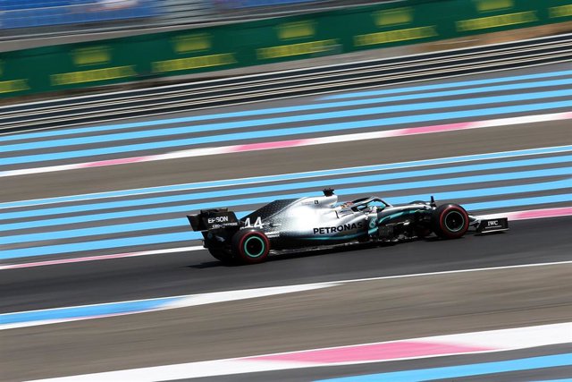 21 June 2019, France, Le Castellet: British Formula One driver Lewis Hamilton of team Mercedes-AMG Petronas in action during the first practice session of the 2019 Grand Prix of France at Circuit Paul Ricard. Photo: Photo4/Lapresse via ZUMA Press/dpa